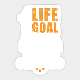 Metal detecting tshirt - fun life goal tshirt Sticker